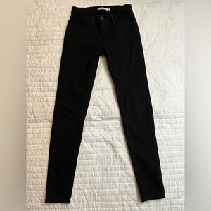 Levi’s 710 super skinny black jeans
